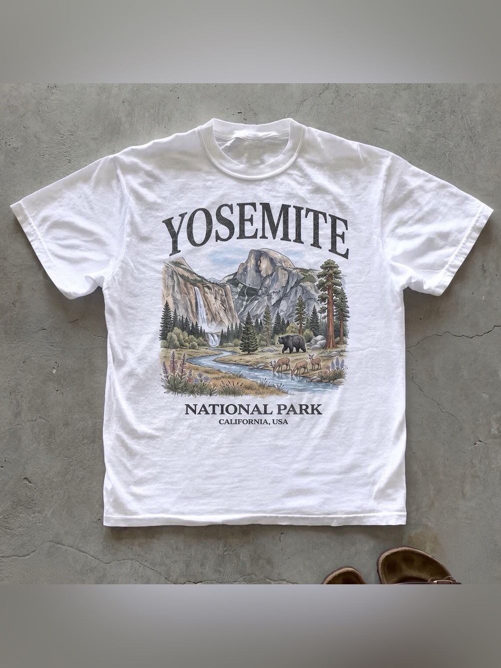 Yosemite National Park Vintage 90s Graphic T-Shirt, Retro Comfort Colors Tee